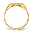 thumbnail image 2 of 14K Yellow Gold Ring Band Signet 4 to 17 mm (tapered), Size 7, 2 of 5