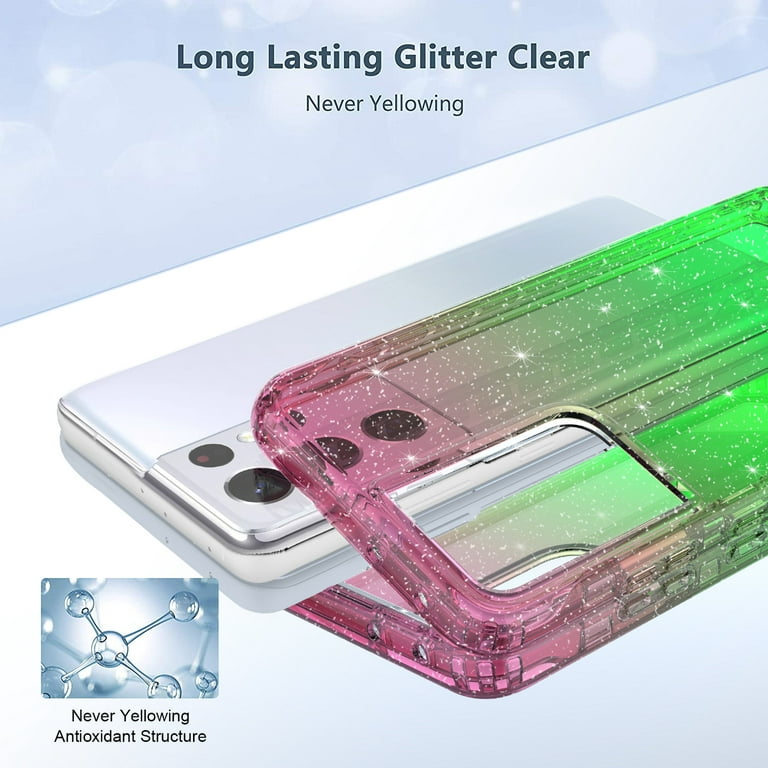 Samsung Galaxy S23 Plus Case, Rosebono Hybrid Glitter Sparkle Transparent  Colorful Gradient TPU Skin Cover Protection Case For Samsung Galaxy S23  Plus
