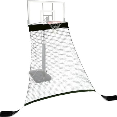 Hathaway Rebounder Basketball Return System for Shooting Practice with Heavy Duty Black Polyester Net