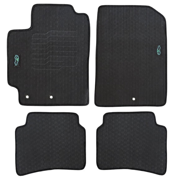 ecoMats All Weather Floor Mats for 2018 to 2024 Kia Rio Sedan and Hatch, Odorless, Front and Rear