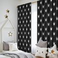 thumbnail image 5 of Blackout Kids Curtains,Black Cat Head Pattern Childrens Insulated Curtains Set Of 2,Bedroom Essentials,Toddler Room Decor 52x84in(132x213cm), 5 of 5