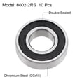 thumbnail image 2 of 6002-2RS Deep Groove Ball Bearings Z2 15x32x9mm Double Sealed Chrome Steel 10 Pcs, 2 of 4