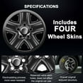 thumbnail image 4 of 18'' Wheel skins for 2007-2021 TOYOTA TUNDRA 18 inch Wheel Covers ; 4 Pack/Set, 4 of 8