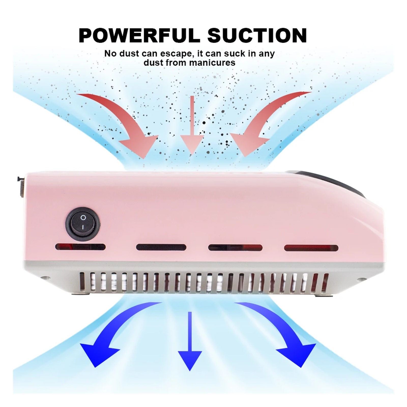 Nail Dust Vacuum, Powerful Nail Dust Collector Fan Vacuum Cleaner Manicure Machine Tool With Filter Strong Power Nail Art Tool Nail Vacuum Cleaner ,Powerful Suction