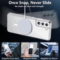 thumbnail image 2 of Magnetic Case for Samsung Galaxy S21 FE, Transparent and Yellow Resistant,Compatible with MagSafe,Slim Fit Shockproof Protective Phone Case for Galaxy S21 FE Case (Clear), 2 of 12