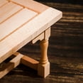 thumbnail image 2 of AMERTEER 5Pcs/Set 1/12 Scale Miniature Wooden Dining Chair Table Furniture For Dollhouse, 2 of 6