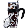 thumbnail image 1 of 40 Oz Tumbler with Handle and Silicone Straws,Coffee Insulated Tumbler with Handle,40 Oz Water Bottles,Travel Mug with Handle, 1 of 6