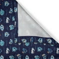 thumbnail image 3 of Ambesonne Navy Kitchen Curtains, Repeating Teddy Bears Pattern, 55"x36", Deep Sky Blue and Ginger, 3 of 3