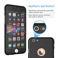 thumbnail image 3 of Apple iPhone 6 Plus / iPhone 6S Plus Cell Phone Cases, Full Body Coverage Protection Hard Slim With Tempered Glass Screen Protector Skin Case Cover For iPhone 6 Plus / 6S Plus, 3 of 4