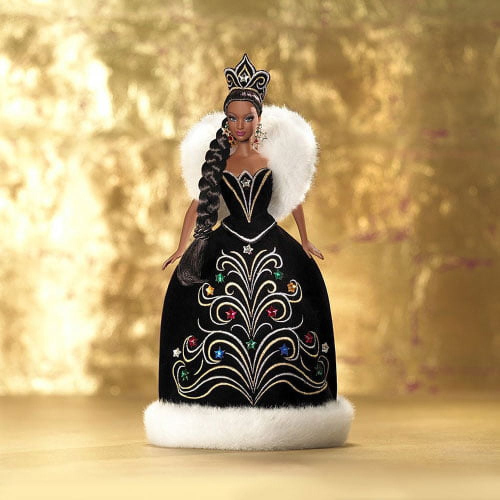 black dress holiday barbie Barbie Collectible Child Dolls, Polyester Fur Black, 14.00 x 12.00 x 4.00  Inches, 20 lb