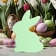 thumbnail image 3 of Decoraciones de conejito de Pascua, decoración de mesa de conejito, decoración del hogar, estatua, figura para manualidades Verde claro, 3 of 8