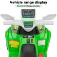 thumbnail image 5 of Jaxpety Kids ATV, 6V 4 Wheeler Electric Quad Car Ride on Toys with Trailer, Bluetooth, Music, Horn, Green, 5 of 18
