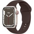 thumbnail image 1 of wonima44 C1B Band for Apple Watch Bands Women Men Se Ultra 2 40mm 44mm 46mm 42mm 45mm 41mm 38mm 49mm Series 10 9 8 7 6 5 4 3 iWatch Sport Strap Silicone Coffee Brown, 1 of 1