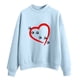 thumbnail image 1 of Gibobby Casual Sudadera para Mujer Sudadera suelta casual de manga larga con cuello redondo para mujer blusa grande de manga larga(Azul,XG), 1 of 4