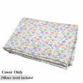 thumbnail image 5 of Fish Floor Pillow Lounger Cover, Various Color Repeating Funny Fish Motif Cheerful Aquatic Creatures Underwater Image, Nap Mat Printed Fabric Case for 5 Pillows, 88" x 36", Multicolor, by Ambesonne, 5 of 5