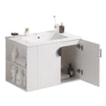 thumbnail image 2 of Furvclv 30" Bathroom Vanity Sink Combo With Two Doors Open Storage Shelf Soft Closing Door Easy Assembly Bathroom Storage Cabinet (29.9 x 18.3 x 19.6in), 2 of 9