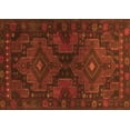 thumbnail image 1 of Ahgly Company Indoor Rectangle Abstract Orange Contemporary Area Rugs, 6' x 9', 1 of 1