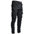 thumbnail image 1 of Jeans Hombre Bolsillo Lateral Skinny Jeans Hombre, Negro, L ShuxiuWang 8390606125781, 1 of 1