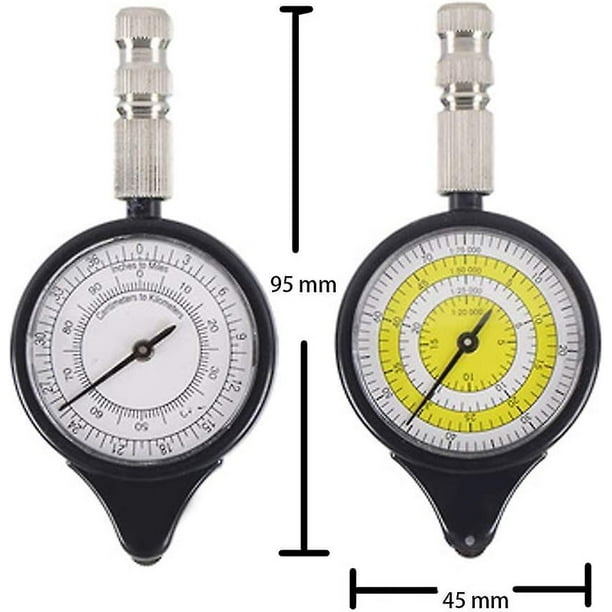 2 Pcs Map Rangefinder Odometer Multifunction Compass Curvimeter
