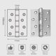 thumbnail image 3 of Bisagra de puerta de acero inoxidable, 2 piezas Bisagras de puerta plegables Bisagras de acero inoxidable Bisagra de 3 mm de espesor, para puertas interiores sólidas(Plata) Sincero Electrónica, 3 of 5