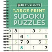 Brain Games Large Print: Brain Games - Large Print Sudoku Puzzles (Green) (Other)