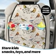 thumbnail image 5 of Kdxio Little Birds Print 2 Pack Car Kick Mat Seat Cover Back Protector Mat with Pockets for Organizer Backseat Protector and Storage Anti Kick Pad for Vehicles, 5 of 9