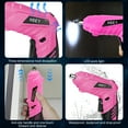thumbnail image 3 of Cordless Screwdriver, 47 in 1 Electric Screwdriver,Dual Position Handle with USB Cable LED Light for Home Office DIY Tools, 3 of 7