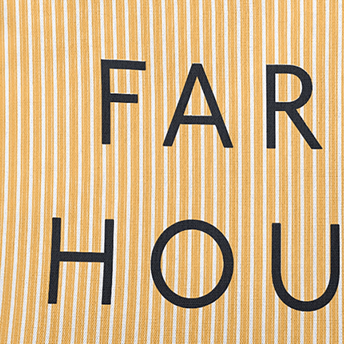 Simply Daisy 14x20-inch Rectangle Farmhouse Ticking Poly Pillow, Egg Yolk Yellow Qty 1