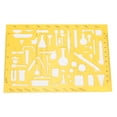 thumbnail image 1 of Plantilla De Arquitectura, Regla Hueca De Material Plástico, Arquitectura De Medición Eléctrica De Pintura De Ingeniería Química Para El Diseño Del Hogar ANGGREK Otros, 1 of 8