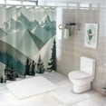 thumbnail image 7 of Chilfamy Modern Waterproof Shower Curtain for Country Cottage & Farmhouse Bathroom Decor 100% Polyester Fiber Chic Style Bathroom Shower Curtain Set with Hooks 36x72, 7 of 7