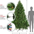 thumbnail image 6 of Northlight 7.5' Prelit Full Artificial Christmas Tree Noble Fir - Multi-Color Lights, 6 of 8
