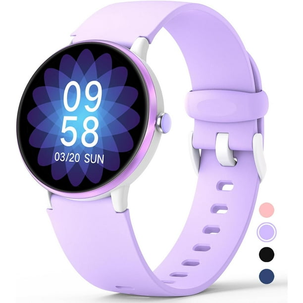 Kids Smart Watch Fitness Tracker with Heart Rate Sleep Monitor for Boys Girls Purple