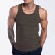 thumbnail image 1 of pstuiky Camiseta sin mangas para hombre, Camiseta deportiva informal holgada de color liso con cuello redondo en forma de I para hombre Chaleco de hombre m, 1 of 6
