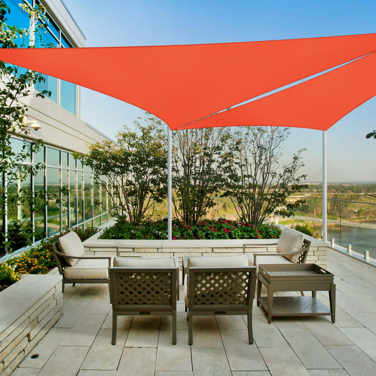 2x Sun Shade Sail Patio Outdoor Canopy Pool UV Block Cover Triangle Square  Shade