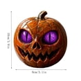 thumbnail image 3 of Yyuenw Resin Pumpkin Halloween Decoration, Hand-Painted Tabletop Figurine Ornament, Fall Harvest Home Decor for Shelf Mantel Desk, Holiday Gift, 3 of 7