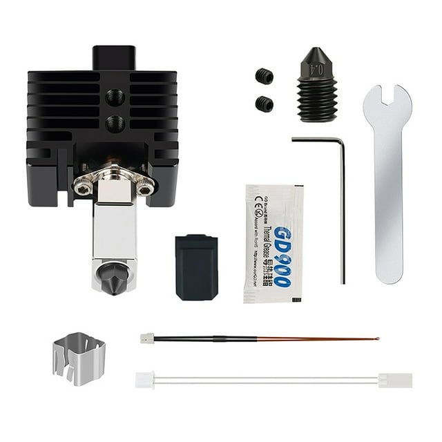 TFixol Bambu Lab X1C/P1P 3D Printer Upgrade Kit: Hardened Steel Nozzle, High-Temp 550°C, 0.4mm Diameter, Enhanced Flow & Durability