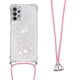 thumbnail image 1 of Mobile Phone Lanyard Case for Xiaomi Redmi 13C, Glitter Diamond Ultra Thin Soft Silicone Case with Cord, Light Pink, 1 of 5