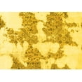 thumbnail image 1 of Ahgly Company Machine Washable Indoor Rectangle Abstract Yellow Modern Area Rugs, 5' x 8', 1 of 4