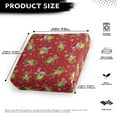 thumbnail image 4 of ZUXONGSY Christmas Avocado Sofa Cushion Cover Couch Cushion Protector Cover Separate Sofa Seat Cushion Cover Spandex Couch Seat Cushion Slipcover for Winter Xmas Cushion Decor Size S, 4 of 5