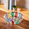 thumbnail image 3 of Crystal Colorful Ashtray, Cigar Cigarettes Ash Tray Holder Home Office Desktop Tabletop Decoration, 3 of 5