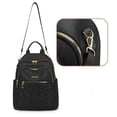 thumbnail image 3 of Stylago Womens Backpack Purses Trendy Zipper Compartments Crossbody Bags Water Proof Nylon Travel Shopping Bags for Ladies Black, 3 of 7