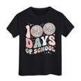 thumbnail image 1 of HABDGIKS T-Shirts d'Été pour Filles Garçon Mignon Décontracté Doux Imprimé Col Rond Manches Courtes Amples, 1 of 4