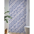 thumbnail image 4 of Sheer Curtains 96 Inches Long, Blue Floral Semi Sheer Curtains Light Filtering Window Treatment, Spring Flowers Pattern Plants Simple Vintage Privacy Voile Drapes for Living Room Bedroom 52x96 Inch, 4 of 7