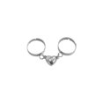 thumbnail image 3 of Anillos de promesa a juego para parejas Txlixc Anillo de diseño magnético con corazón de apertura ajustable Txlixc Moda, 3 of 6