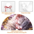 thumbnail image 4 of Yiaed Warm Sunflower Sleeping Cat Print Christmas Tree Skirt , Tree SkirtsTree Mat for Christmas Winter Holiday Indoor Decorations-48", 4 of 7
