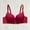 Wine, variant on Amidoa Underwire Womens Bras Beige Push-up Lace Embroidered Bras Women's Lingerie L