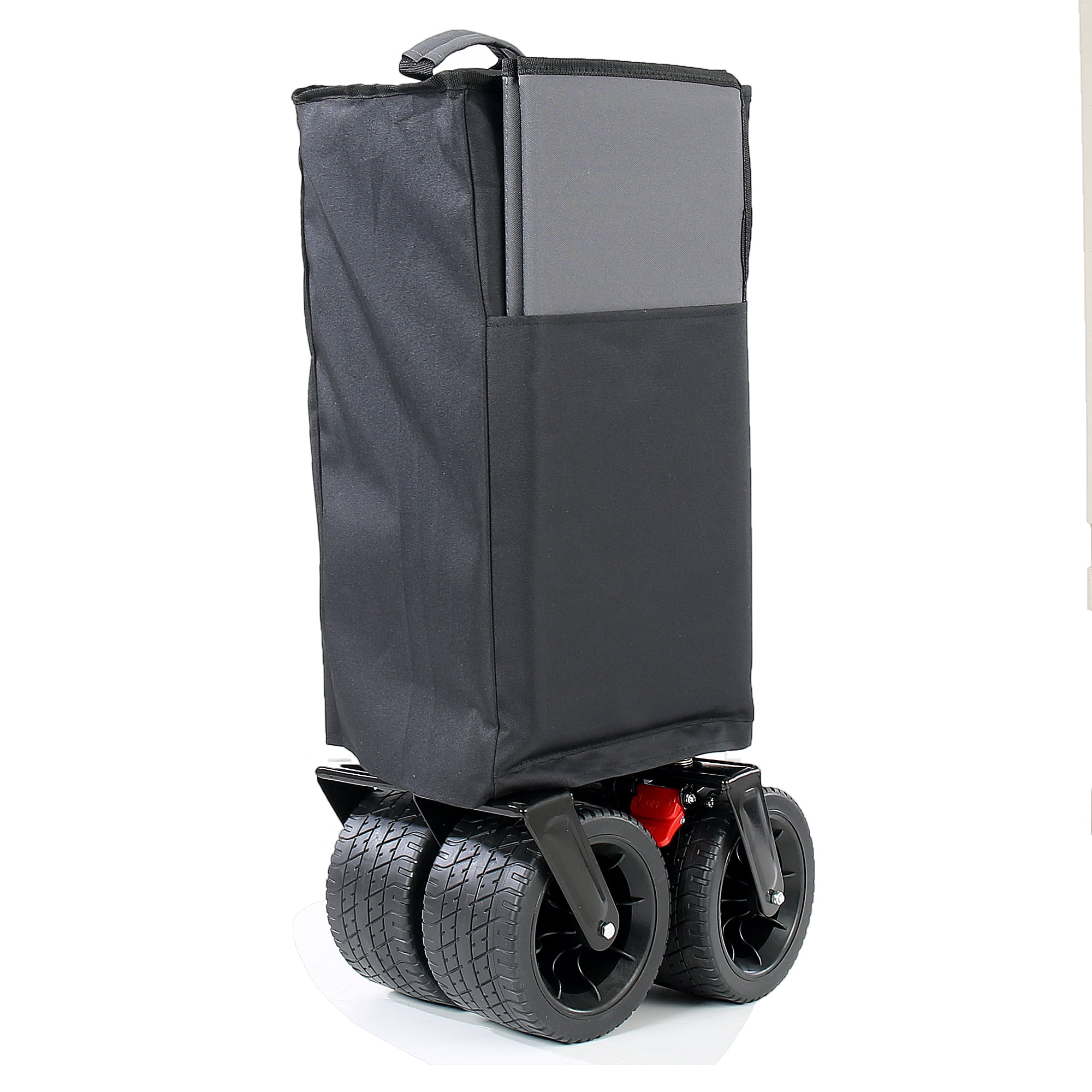 Folding Wagon with Removable Fabric 500 lbs Capacity 300L Storage 58 Long Frame All-Terrain Wheels