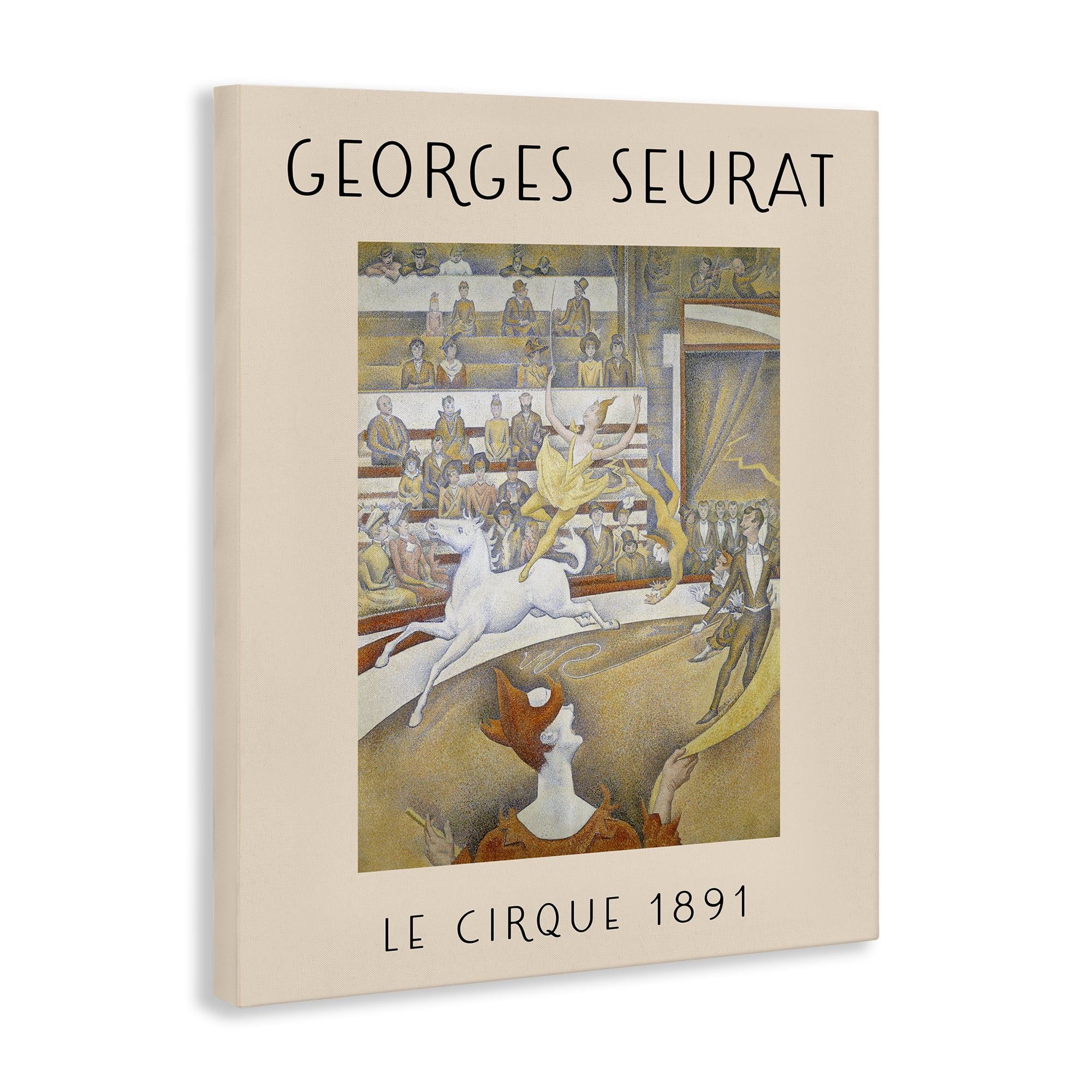 Stupell Industries Classic Georges Seurat People Painting Wrapped Canvas Art Print Wall Art, 24 x 30