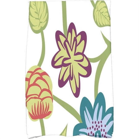 Simply Daisy 18" x 30" Tropical Floral Floral Print Kitchen Towel