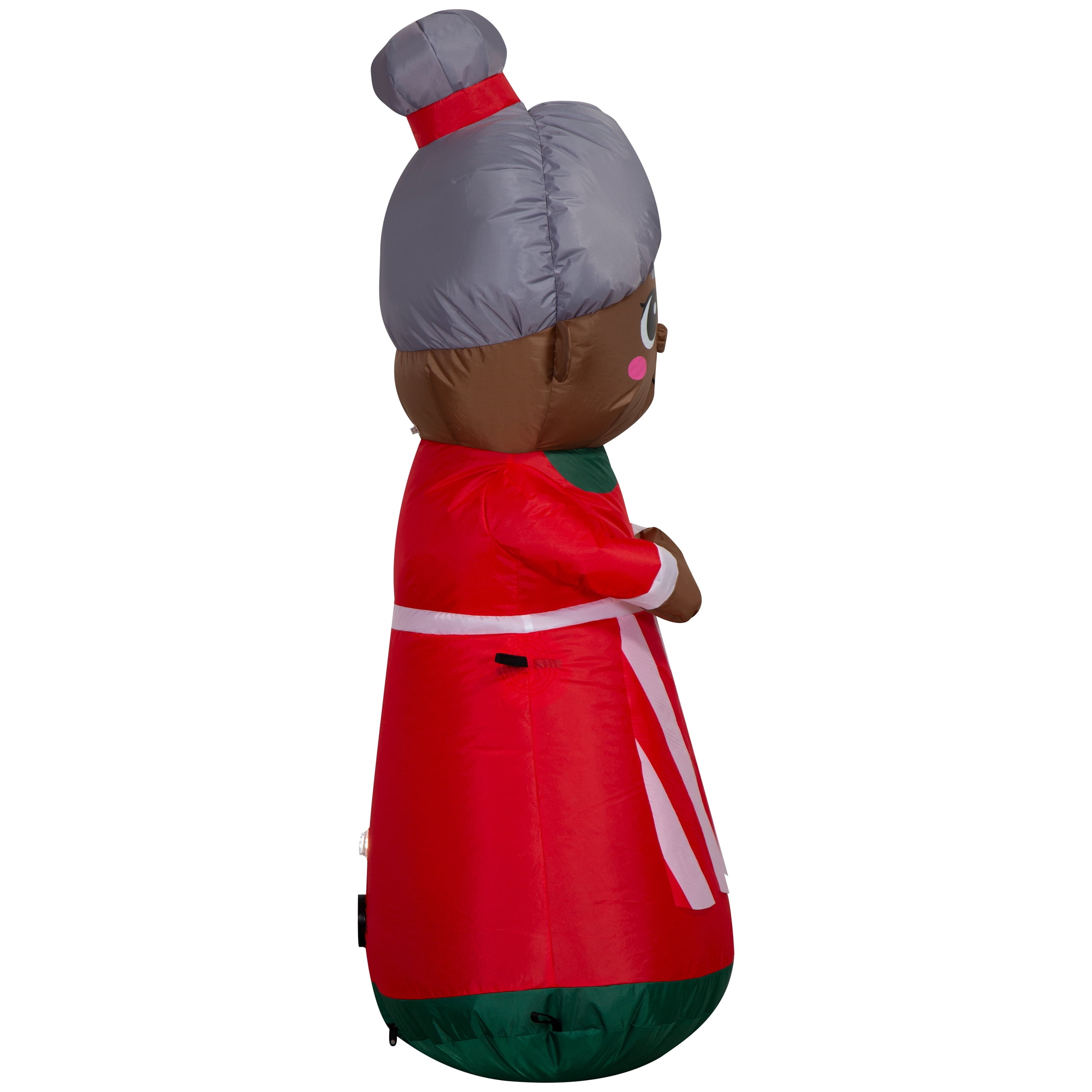 Multicolor Mrs. Claus Christmas Airblown Yard Inflatable, 4', by Holiday Time